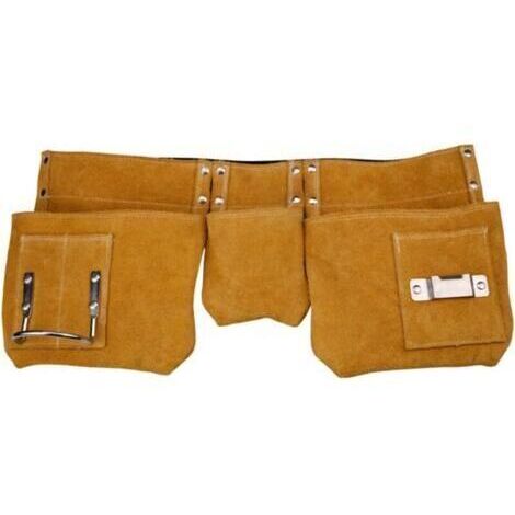 [JAMAIS UTILISÉ]Pochette Ceinture à Outils Utilitaire, Ceinture Porte Outils en Cuir avec Pince à Marteau et Support de Mètre à Ruban pour Électricien Plombier Charpentier Ouvriers Techniciens