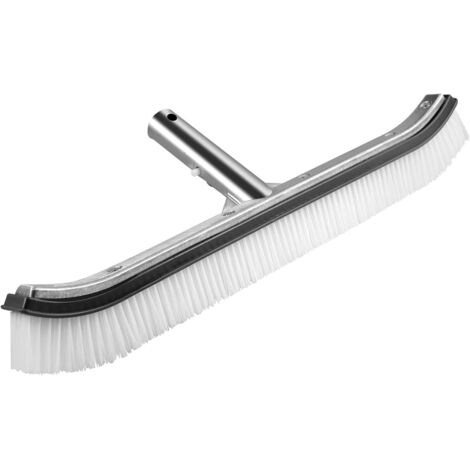 [JAMAIS UTILISÉ]Pool Brush Head Premium 18 Inch Aluminium Cleaning Brush for Swimming Pools, Spa, Baths, Walls, Tiles, Floors (Grey)