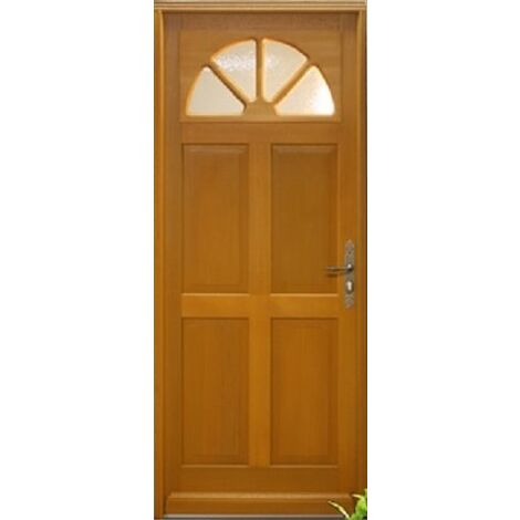 [jamais Utilisé]porte D Entree Vitrée Ferji 215x90 Poussant Gauche Gd Menuiseries