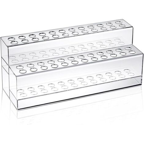 [JAMAIS UTILISÉ]Pot à Crayons en Acrylique 48 Emplacements, Présentoir à Crayons Transparent, Porte-Pinceaux, Organisateur, Support pour Stylos à Sourcils