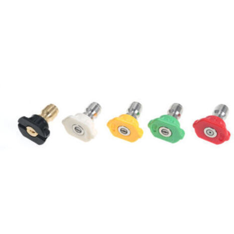 [JAMAIS UTILISÉ]Pressure Washer Nozzle Tips, Spray Kit for Power Washers up to 4000 PSI, 1/4-Inch Quick Connect, Set of 5