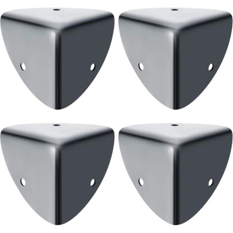 [JAMAIS UTILISÉ]Protection Coin de Table Protection d'angle en Métal Antirouille Protecteur et Décoration Antichoc de Sécurité pour Tables et Meubles Pointus, 4Pcs, Noir Mat, EBJ039B-4P