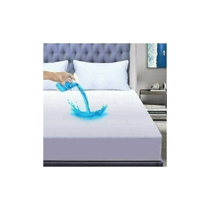 Dpzo - jamais UTILISÉ]Protege Matelas 140x200 cm Imperméable, Bambou Alèse Protege, Doux Hypoallergénique Alese 140x200cm,Anti Acarien et