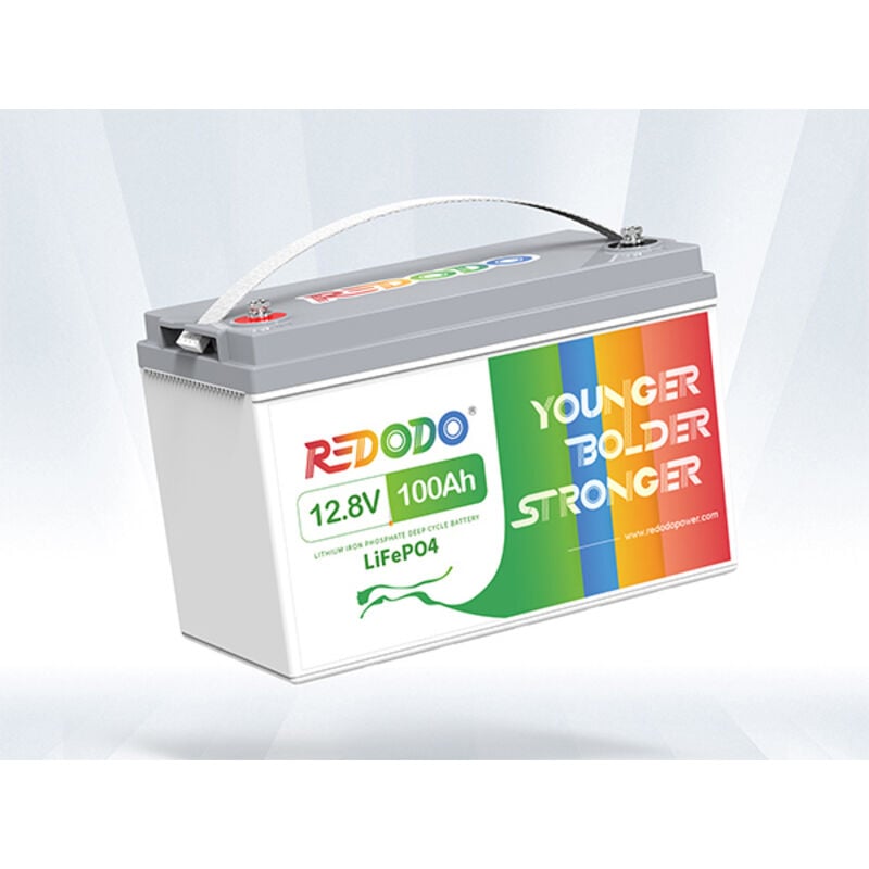 Jamais utilisé] Redodo Batterie Lithium 12V 100Ah LiFePO4, Batterie Rechargeable, bms 100A Intégré, Bateaux, Camping-Cars, Maison Solaire, Hors-Réseau