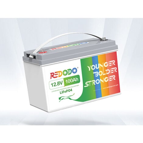 [JAMAIS UTILISÉ]Redodo Batterie Lithium 12V 100Ah LiFePO4, Batterie Rechargeable, BMS 100A Intégré, Bateaux, Camping-Cars, Maison Solaire, Hors-Réseau