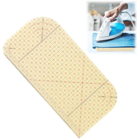[JAMAIS UTILISÉ]Règle à Repasser Thermorésistante 10x20 cm, Universelle pour Couture, Quilting & Ourlets, Précision Maximale pour Tissus