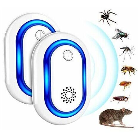 [JAMAIS UTILISÉ]Répulsif Ultrasons, 2pcs Ultrason Souris, Anti Rongeurs Insectes Anti Moustiques, Occasions Polyvalentes Anti Rats, Fourmis, Cafards, Insectes Nuisibles Rongeurs sûr pour Les Humains e