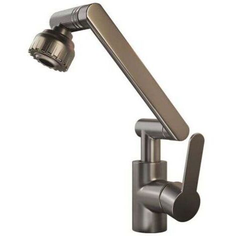 [JAMAIS UTILISÉ]Robinet de cuisine flexible, robinet de salle de bain pivotant sans hauteur, robinet de cuisine en cuivre, robinet de lavabo rotatif universel, robinet de lavabo domestique chaud et fr