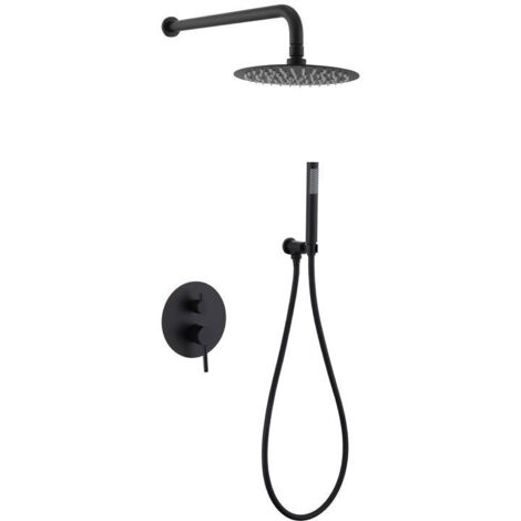 [JAMAIS UTILISÉ]Robinet douchette à barre coulissante avec tuyau, pomme de douche à main noire, douchette à main à barre coulissante, douchette à main, pomme de douche amovible, noir mat