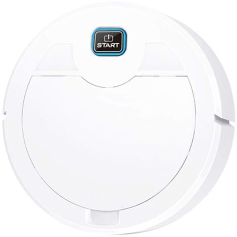 [JAMAIS UTILISÉ]Robot Aspirateur Robot Aspirateur Mince 6,2 cm pour poils d'animaux de compagnie Tapis à poils bas blanc