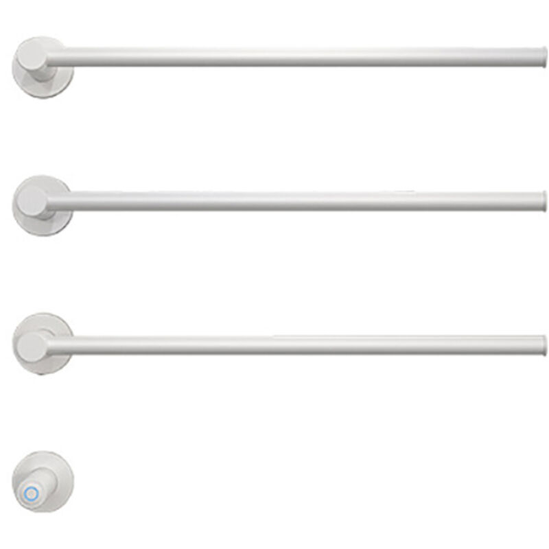 Largeight - jamais UTILISÉ]Sèche-serviette électrique, porte-serviettes thermostatique intelligent inox 304, blanc 3 pôles 42W
