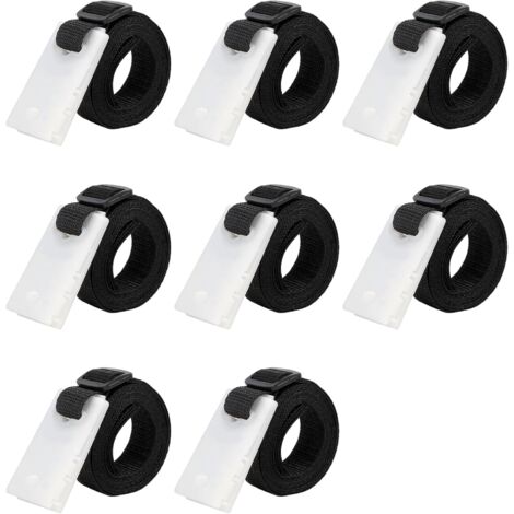 [JAMAIS UTILISÉ]Set de 8 Sangles de Maintien, Fixation pour bâche Solaire de Piscine, Jeu de Roues de Parasol Sangles de Serrage de Couverture de Piscine, Accessoires Enrouleur de Couverture Solaire