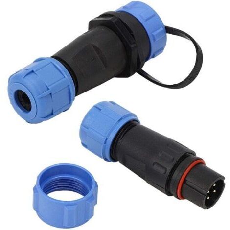 [JAMAIS UTILISÉ]SP13 4 Pin Connecteur Étanche Aviation Circulaire 5A Mâle Femelle Câble Fiche Panneau Montage Socket pour Application De Lumière D'alimentation Extérieure