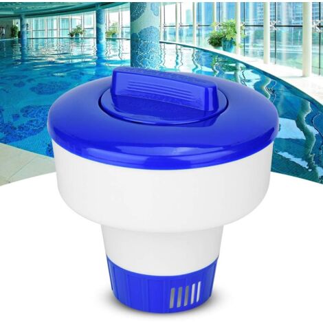 [JAMAIS UTILISÉ]Support de Brome Chimique de flottement de comprim de Station Thermale de Distributeur de Chlore de Piscine de Spa avec Le Chapeau de Fermeture