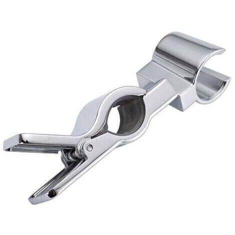 [JAMAIS UTILISÉ]Support de Douche à Main Remplaçable, Support de Douche Réglable en Métal, Support Douchette, pour Douchette ou Pommeau de Douche, Chromé, Sans Perçage（placage）