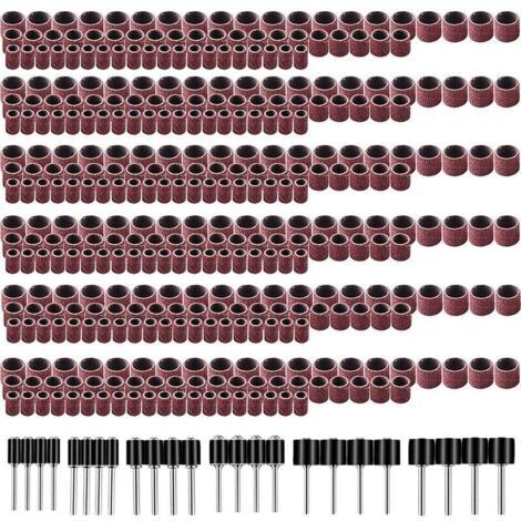 [JAMAIS UTILISÉ]Tambour De Ponçage Comprenant 360 Pièces Bandes de Ponçage et 24 Pièces Tambour Mandrin pour Dremel Outils Rotatifs