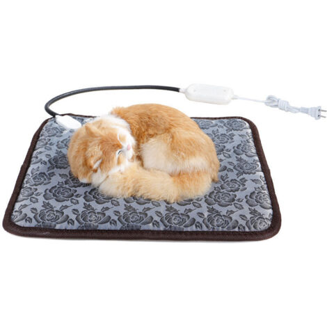 [JAMAIS UTILISÉ]Tapis de couverture électrique pour chat et chien 110V couverture électrique pour animaux de compagnie coussin de siège unique étanche température réglable plaque chauffante électrique