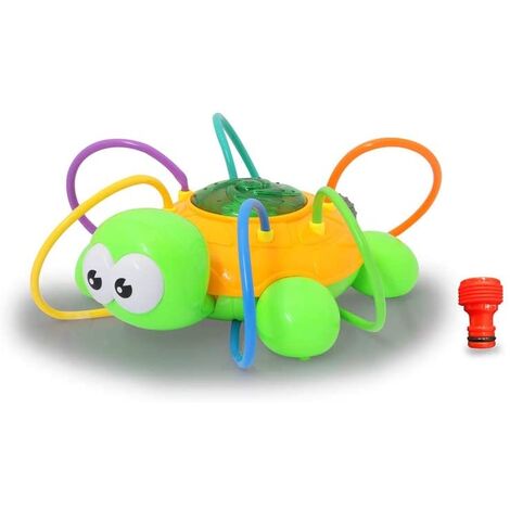 JAMARA- ARROSEUR TORTUE MC FIZZ ROTATIF, DISQUE TOURNE ET PULVÉRISE DE L'EAU, CONNEXION AU SYSTÈME DE TUYAU STANDARD, 460620, VE