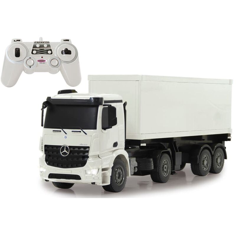 

Camión contenedor RC Mercedes-Benz Arocs' 2,4 GHz 1:20 - Blanco - Jamara