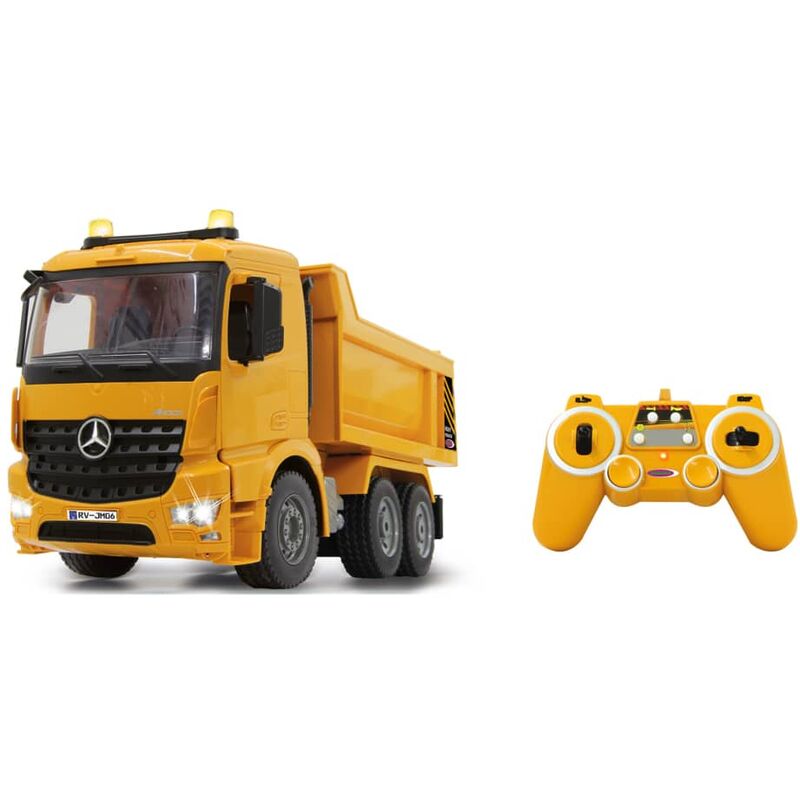

Jamara Camión de basura teledirigido Mercedes-Benz Arocs 1:20 - Amarillo