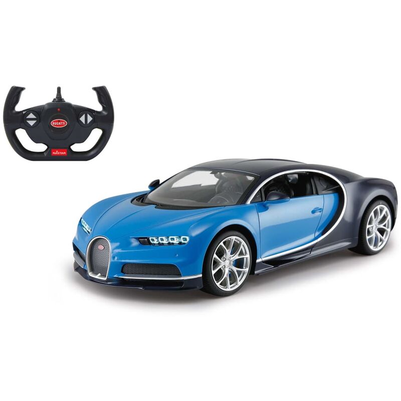 

Coche superdeportivo teledirigido Bugatti Chiron azul 1:14 - Azul - Jamara