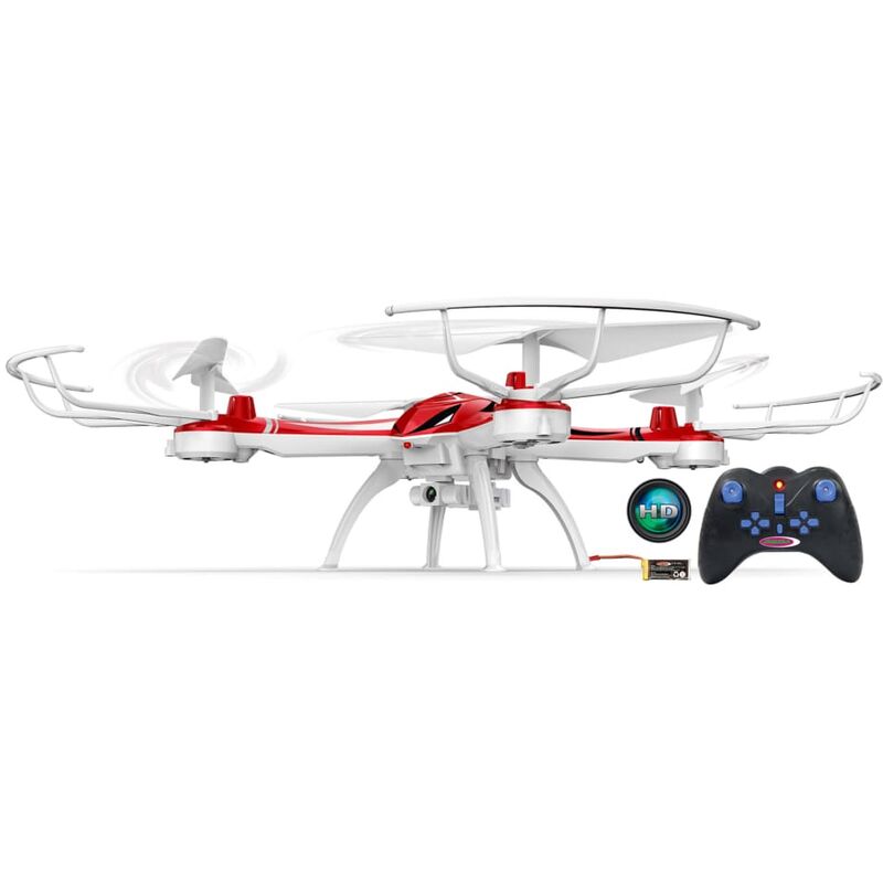 

Dron de altura Merlo brújula Flyback Turbo HD 2,4 GHz - Rojo - Jamara