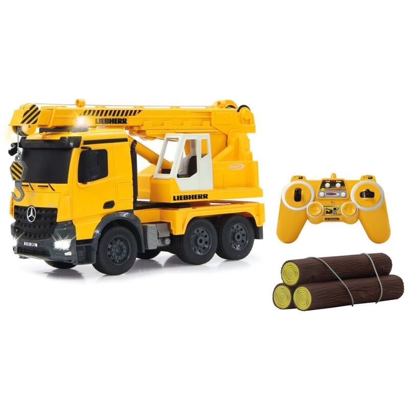 

Jamara - Grúa teledirigida Mercedes-Benz Arocs Liebherr amarilla 1:20 - Amarillo