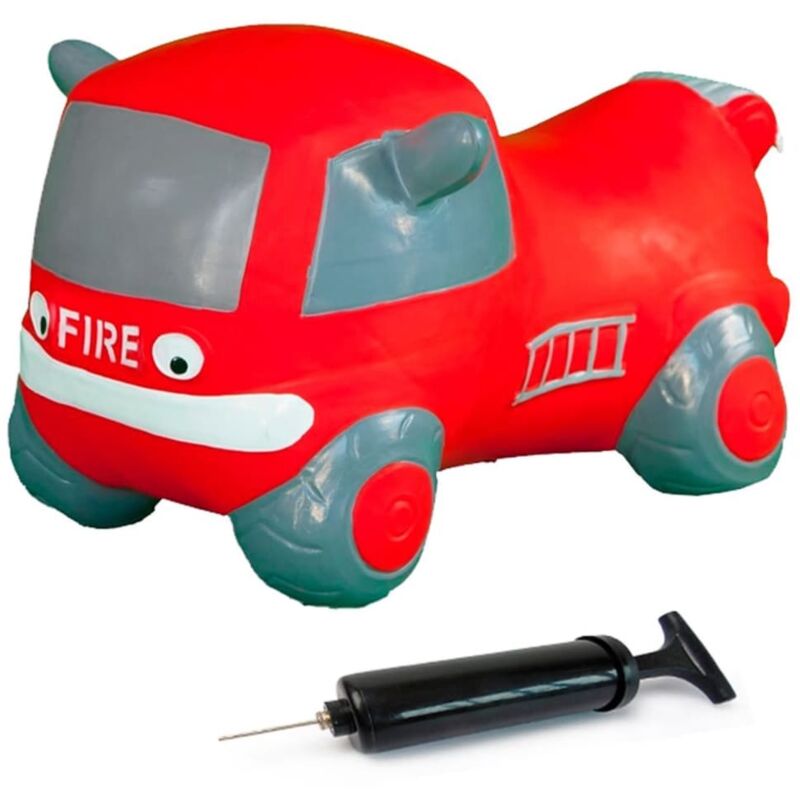 

Juguete saltarín coche de policía color rojo con bomba de aire - Rojo - Jamara