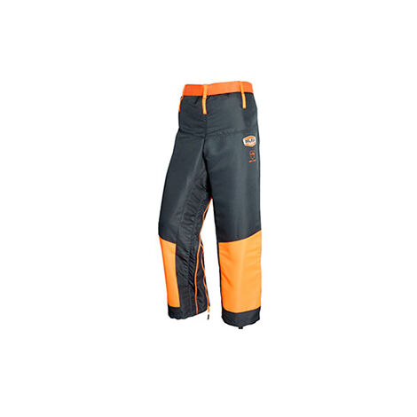 Jambière Tronçonnage Taille Unique, Protection 5 Couches, Polyester Traité Déperlant. Ceinture Avec Attache Rapide. Double Zip D