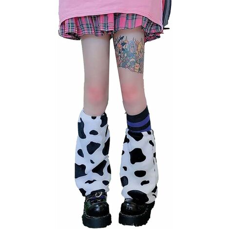 Jambières Kawaii pour femmes Harajuku en peluche dessin animé jeu de rôle chauffe-pieds