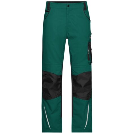 James & Nicholson Arbeitsbundhose JN832 Gr. 27 dark-green/black