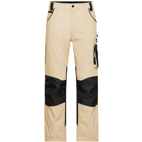 James & Nicholson Arbeitsbundhose JN832 Gr. 58 stone/black