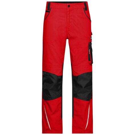 James & Nicholson Arbeitsbundhose JN832 Gr. 60 red/black