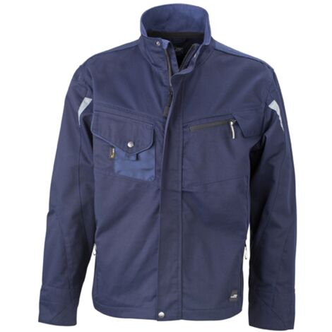 James & Nicholson Arbeitsjacke JN821 Gr. L navy/navy