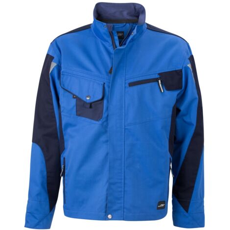 James & Nicholson Arbeitsjacke JN821 Gr. M royal/navy