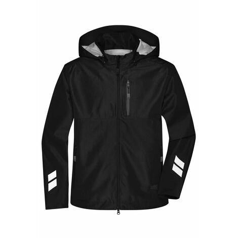 James & Nicholson atmungsaktive Arbeitsjacke JN1814 Gr. 6XL black/black