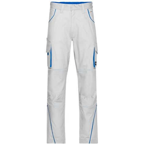 James & Nicholson Funktionelle Arbeitshose JN847 Gr. 25 white/royal