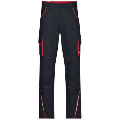 James & Nicholson Funktionelle Arbeitshose JN847 Gr. 26 carbon/red