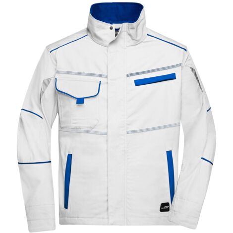 James & Nicholson Funktionelle Jacke JN849 Gr. L white/royal
