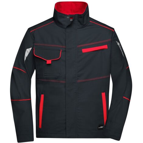 James & Nicholson Funktionelle Jacke JN849 Gr. M carbon/red