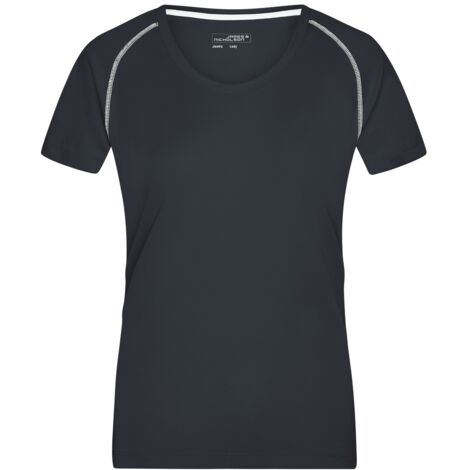 James & Nicholson Funktions-Shirt Damen JN495 Gr. XS black/white
