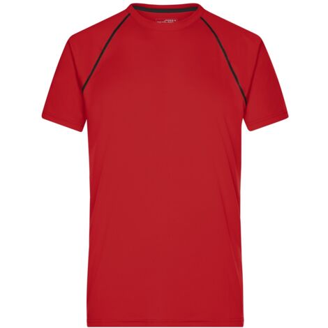 James & Nicholson Funktions-Shirt Herren JN496 Gr. 2XL red/black