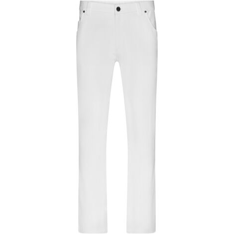 James & Nicholson Hose mit klassischen 5-Pocket Stil JN3002 Gr. 50 weiß