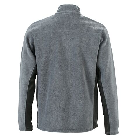 JAMES & NICHOLSON JN Mens Workwear Fleece Jacket JN842 100%PES carbon/black Größe 2XL