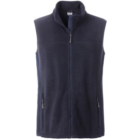 JAMES & NICHOLSON JN Men's Workwear Fleece Vest JN856 100%PES navy/navy Größe S