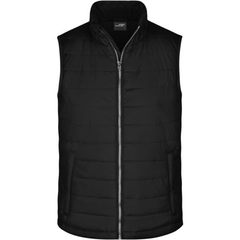 James & Nicholson leichte, wattierte Steppweste JN 1136 Gr. 2XL schwarz