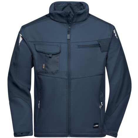 James & Nicholson Professionelle Softshelljacke JN844 Gr. 4XL navy