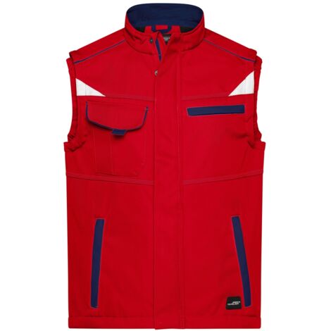 James & Nicholson Softshellweste Wind- und wasserabweisend JN852 Gr. M red/navy