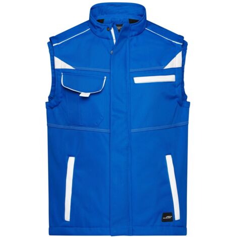 James & Nicholson Softshellweste Wind- und wasserabweisend JN852 Gr. M royal/white