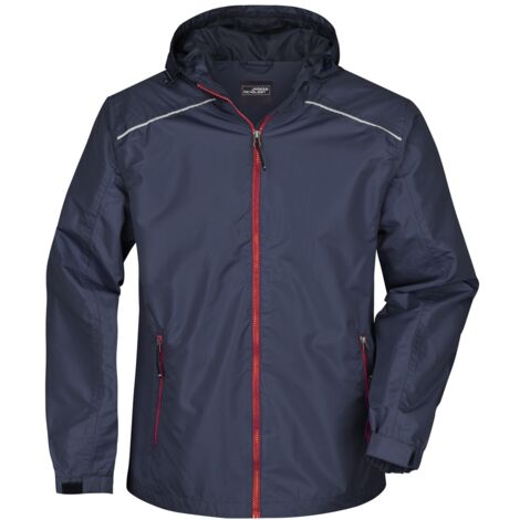 James & Nicholson Sportliche, funktionale Outdoorjacke Herren JN1118 Gr. XL navy/red
